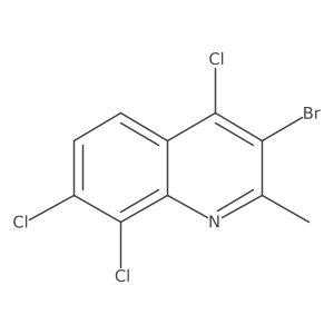 3-Bromo-4,7,8-trichloro-2-methylquinoline结构式