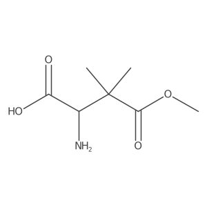 (S)-2-Amino-4-methoxy-3,3-dimethyl-4-oxobutanoic acid Structure