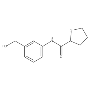 2-Thiophenecarboxamide, tetrahydro-N-[3-(hydroxymethyl)phenyl]- Structure