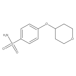 4-(Oxan-4-yloxy)benzene-1-sulfonamide结构式