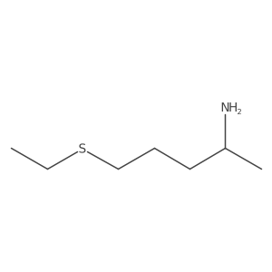 5-(Ethylsulfanyl)pentan-2-amine Structure