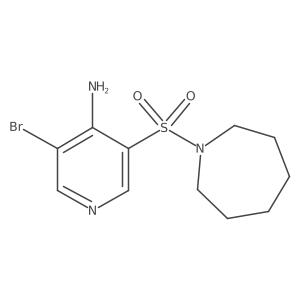 3-(Azepan-1-ylsulfonyl)-5-bromopyridin-4-amine Structure