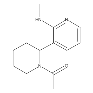 1-(2-(2-(Methylamino)pyridin-3-yl)piperidin-1-yl)ethanone结构式