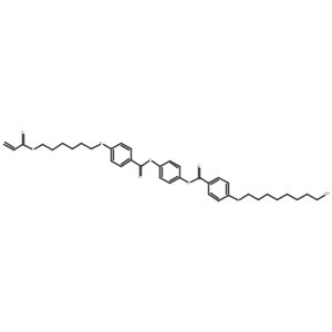 4-((4-((6-(Acryloyloxy)hexyl)oxy)benzoyl)oxy)phenyl 4-((8-hydroxyoctyl)oxy)benzoate Structure