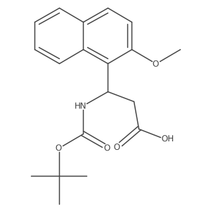 (3S)-3-{[(tert-butoxy)carbonyl]amino}-3-(2-methoxynaphthalen-1-yl)propanoic acid Structure