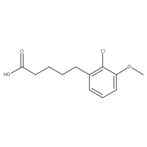 5-(2-Chloro-3-methoxyphenyl)pentanoic acid结构式