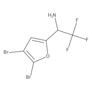 2-Furanmethanamine, 4,5-dibromo-I+/--(trifluoromethyl)- Structure