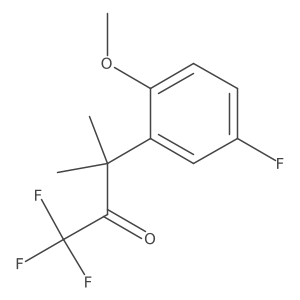 1,1,1-Trifluoro-3-(5-fluoro-2-methoxy-phenyl)-3-methyl-butan-2-one Structure