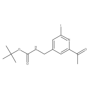 Tert-butyl (2-acetyl-6-iodopyridin-4-YL)methylcarbamate Structure