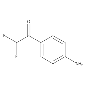 1-(4-Aminophenyl)-2,2-difluoroethan-1-one Structure