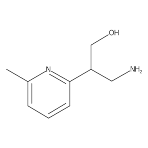 3-Amino-2-(6-methylpyridin-2-yl)propan-1-ol结构式