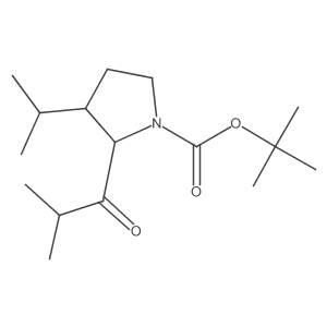 tert-Butyl 2-isobutyryl-3-isopropyl-1-pyrrolidinecarboxylate Structure