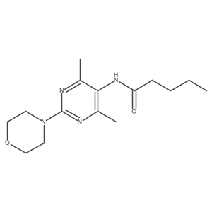 N-(4,6-dimethyl-2-morpholinopyrimidin-5-yl)pentanamide Structure