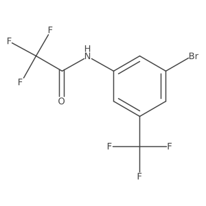 3-Bromo-5-trifluoromethyl-trifluoroacetanilide结构式