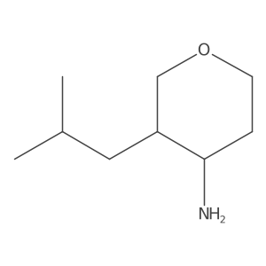 3-(2-Methylpropyl)oxan-4-amine Structure