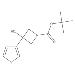 Tert-butyl 3-hydroxy-3-(thiophen-3-yl)azetidine-1-carboxylate Structure