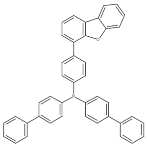 N-[1,1-biphenyl]-4-yl-N-[4-(4-dibenzofuranyl)phenyl]-4-aminobiphenyl Structure