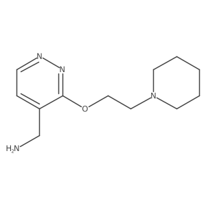 4-Pyridazinemethanamine, 3-[2-(1-piperidinyl)ethoxy]- Structure
