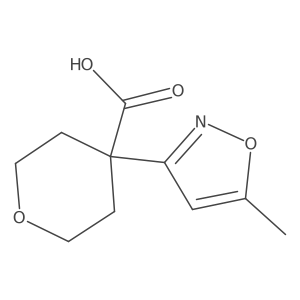 4-(5-Methyl-1,2-oxazol-3-yl)oxane-4-carboxylic acid Structure