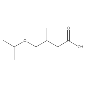 3-Methyl-4-(propan-2-yloxy)butanoic acid结构式