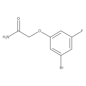 2-(3-Bromo-5-fluorophenoxy)acetamide结构式