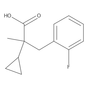 2-Cyclopropyl-3-(2-fluorophenyl)-2-methylpropanoic acid结构式