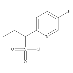 1-(5-Fluoropyridin-2-yl)propane-1-sulfonyl chloride结构式