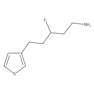 3-Fluoro-5-(thiophen-3-yl)pentan-1-amine Structure