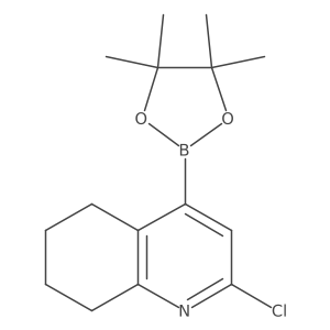 2-Chloro-4-(4,4,5,5-tetramethyl-1,3,2-dioxaborolan-2-yl)-5,6,7,8-tetrahydroquinoline Structure