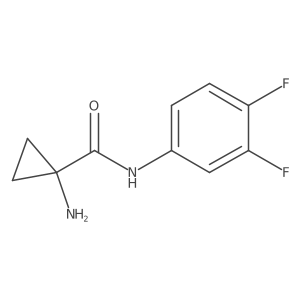 1-amino-N-(3,4-difluorophenyl)cyclopropane-1-carboxamide Structure