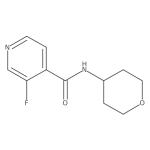3-fluoro-N-(oxan-4-yl)pyridine-4-carboxamide Structure