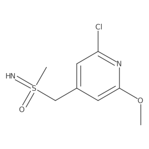 (rac)-2-Chloro-6-methoxy-4-[(S-methylsulfonimidoyl)methyl]pyridine结构式