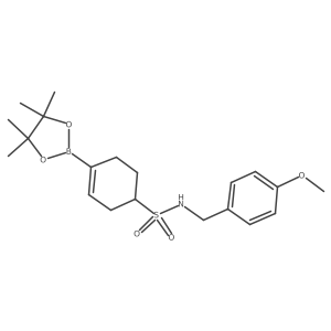 N-[(4-Methoxyphenyl)methyl]-4-(4,4,5,5-tetramethyl-1,3,2-dioxaborolan-2-yl)-3-cyclohexene-1-sulfonamide Structure