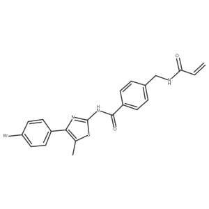 N-[4-(4-bromophenyl)-5-methyl-1,3-thiazol-2-yl]-4-[(prop-2-enamido)methyl]benzamide Structure