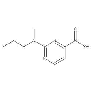 2-[Methyl(propyl)amino]pyrimidine-4-carboxylic acid Structure