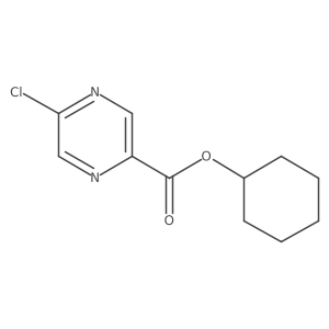 Cyclohexyl 5-chloro-2-pyrazinecarboxylate结构式