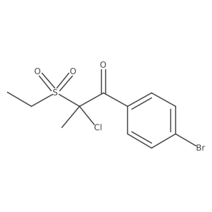 1-(4-Bromophenyl)-2-chloro-2-(ethylsulfonyl)propan-1-one Structure