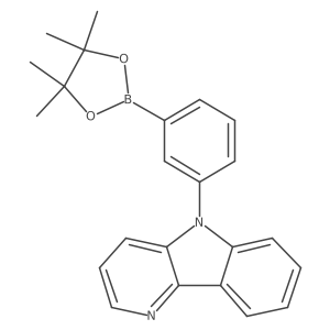 5-[3-(4,4,5,5-Tetramethyl-1,3,2-dioxaborolan-2-yl)phenyl]-5H-pyrido[3,2-b]indole Structure