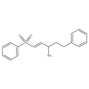 (S,E)-5-Phenyl-1-(phenylsulfonyl)pent-1-en-3-amine Structure