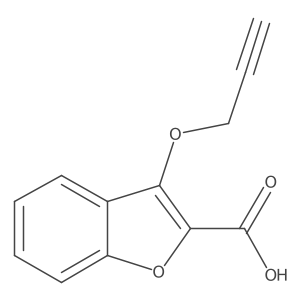 3-(Prop-2-yn-1-yloxy)benzofuran-2-carboxylic acid Structure