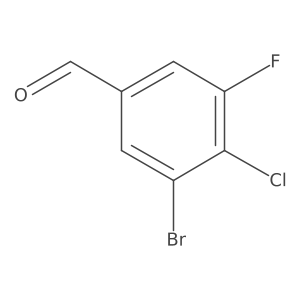 3-Bromo-4-chloro-5-fluorobenzaldehyde Structure