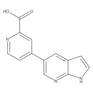 4-{1H-pyrrolo[2,3-b]pyridin-5-yl}pyridine-2-carboxylic acid Structure