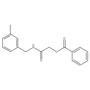 {[(3-Methylphenyl)methyl]carbamoyl}methyl benzoate Structure
