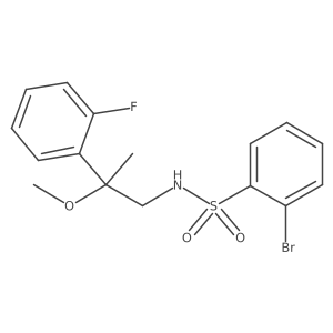 2-bromo-N-(2-(2-fluorophenyl)-2-methoxypropyl)benzenesulfonamide Structure