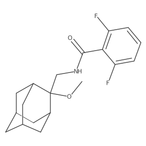 2,6-difluoro-N-[(2-methoxyadamantan-2-yl)methyl]benzamide结构式