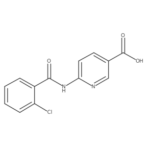 6-[(2-Chlorobenzoyl)amino]-3-pyridinecarboxylic acid Structure
