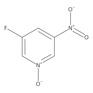 3-Fluoro-5-nitropyridin-1-ium-1-olate结构式