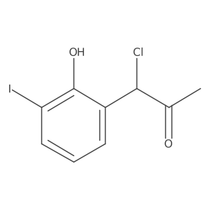 2-(1-Chloro-2-oxopropyl)-6-iodophenol结构式