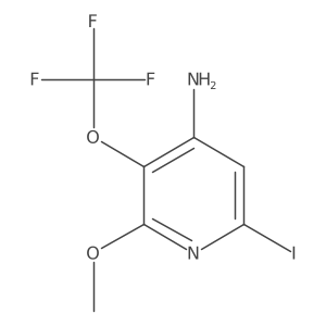 6-Iodo-2-methoxy-3-(trifluoromethoxy)pyridin-4-amine Structure