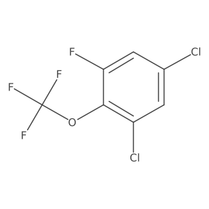 1,5-Dichloro-3-fluoro-2-(trifluoromethoxy)benzene结构式